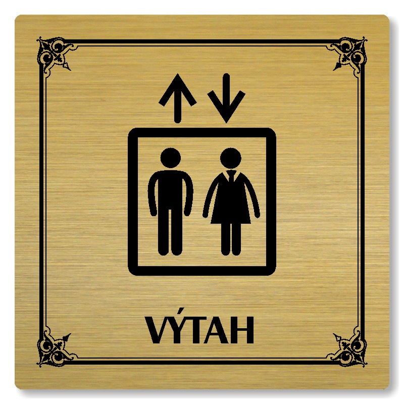 Výtah, 100x100mm, zlatá, Nebraska
